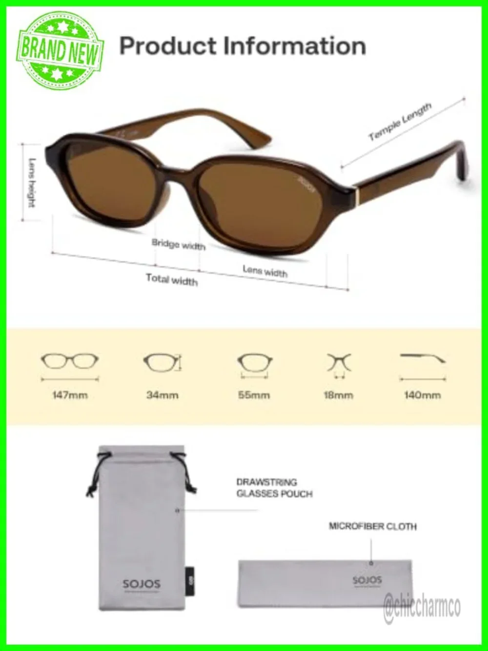 Retro Rectangle Polarized Sunglasses - UV400 Y2K